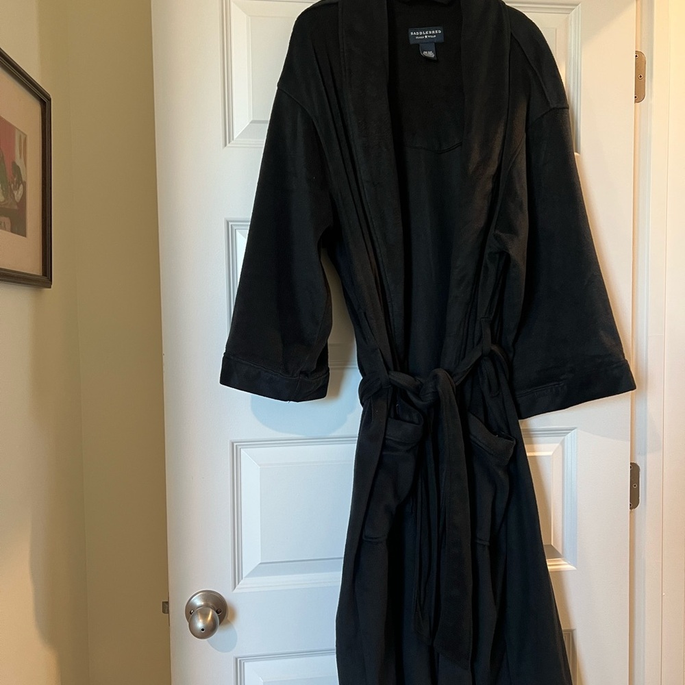 Black Men’s Robe with Belt
